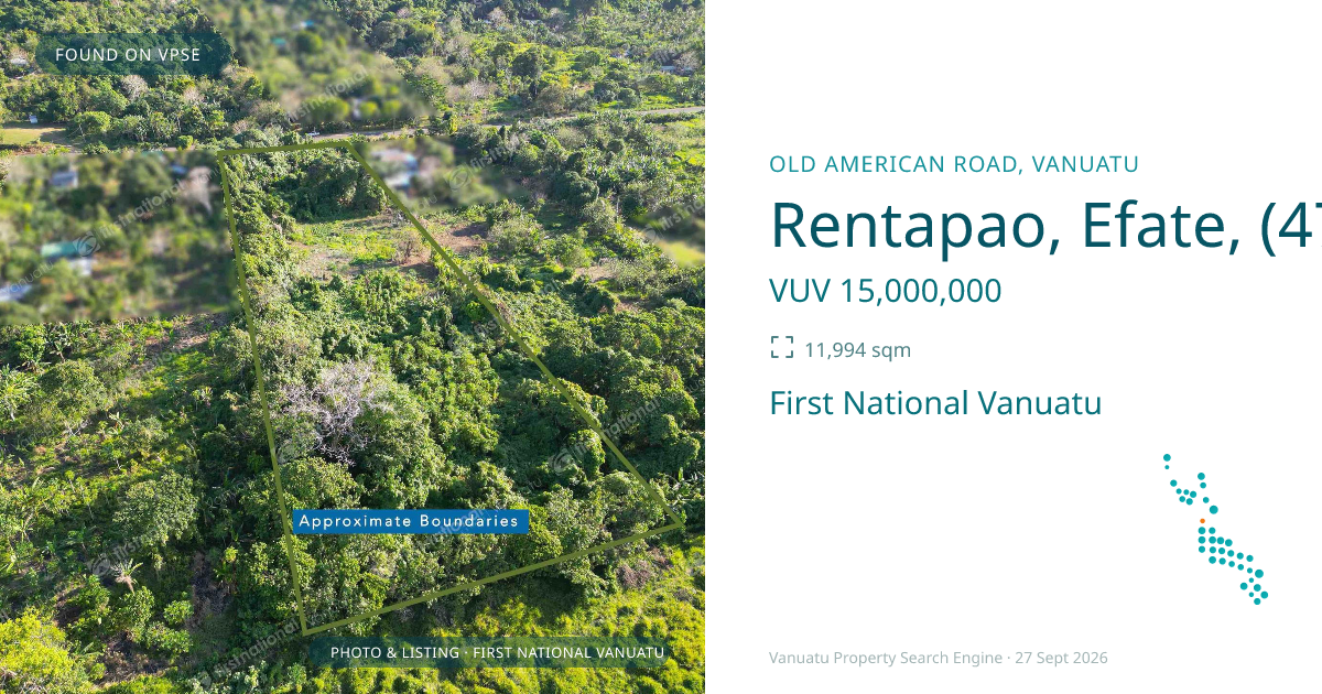 Rentapao, Efate, (4763) Vanuatu ,