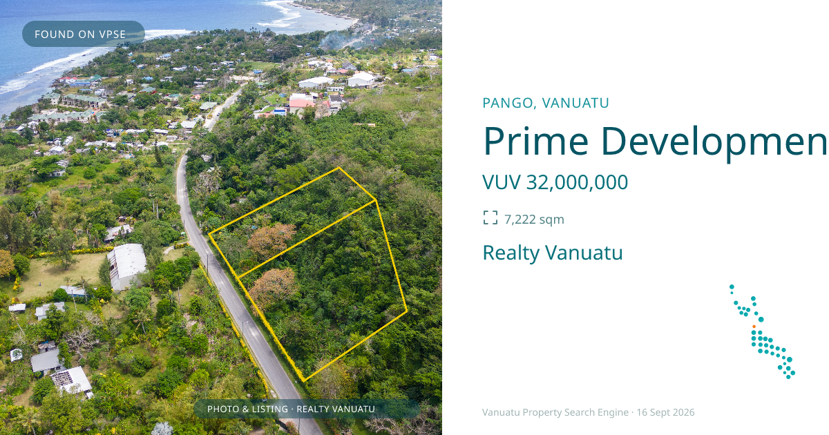 Prime Development Opportunity on Pango Road