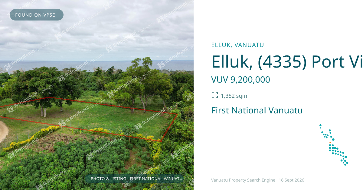 Elluk, (4335) Port Vila Vanuatu ,