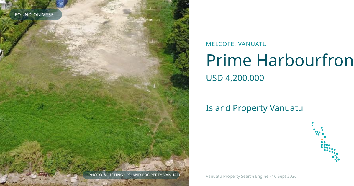 Prime Harbourfront Development Site on Main Street