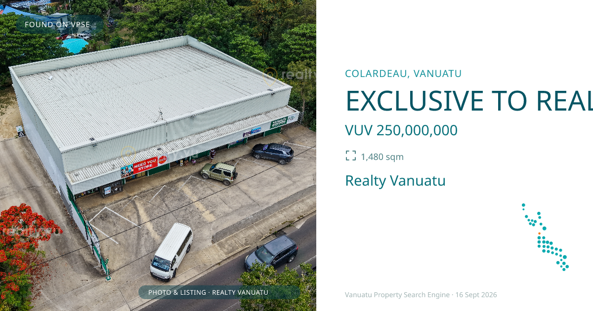 EXCLUSIVE TO REALTY.VU