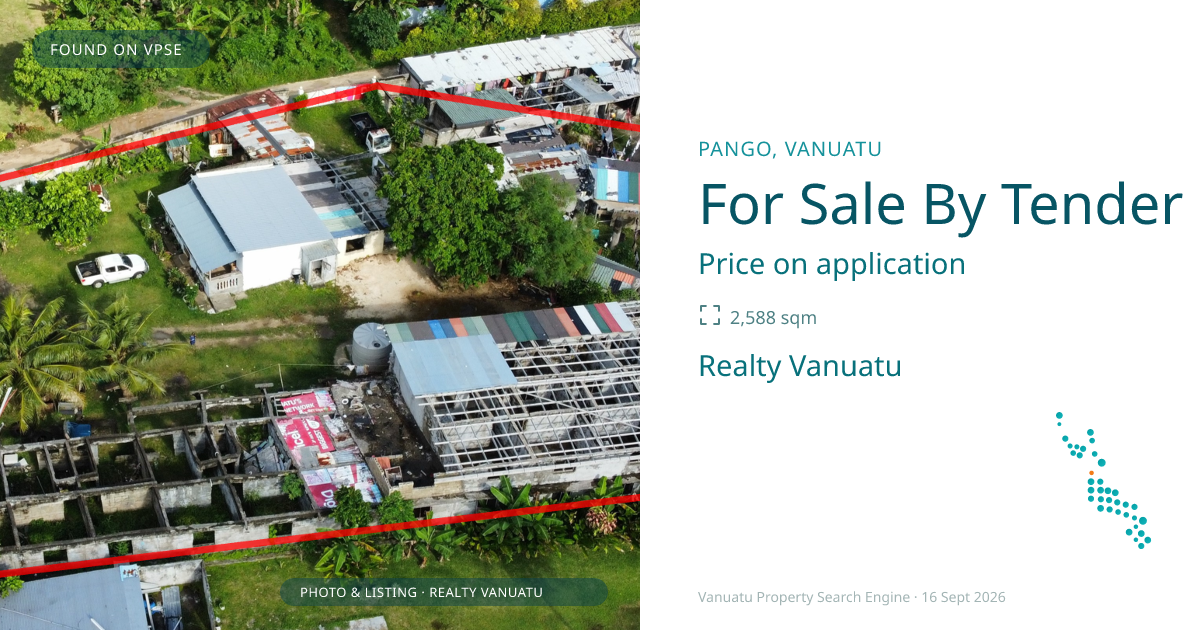 For Sale By Tender