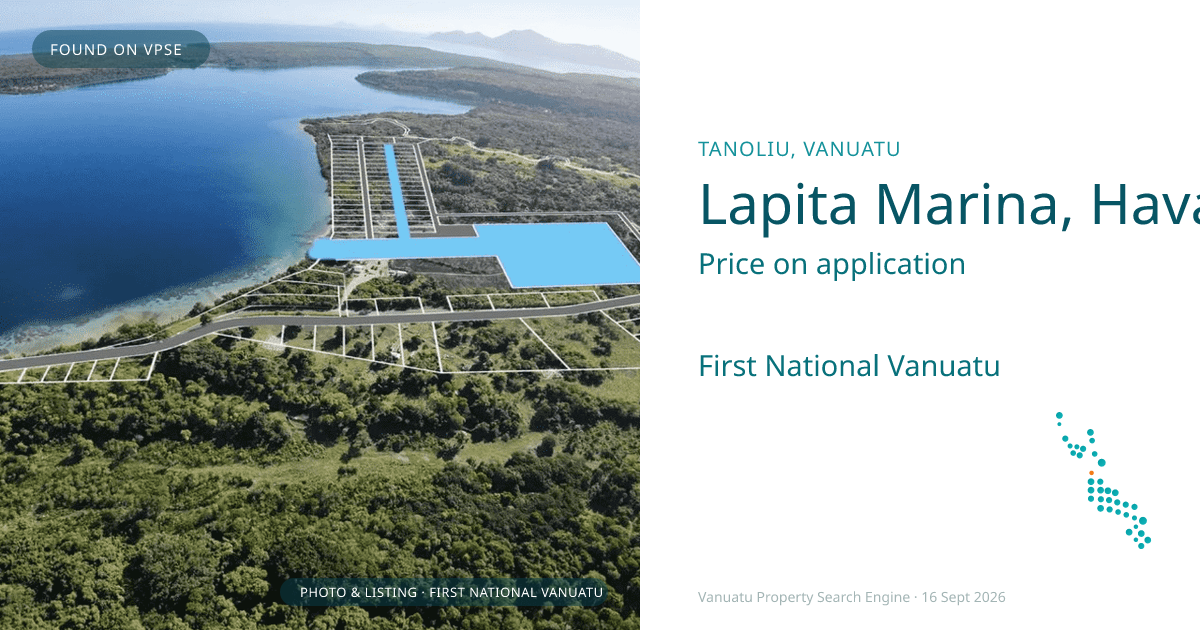 Lapita Marina, Havannah Harbour (4436) Vanuatu ,