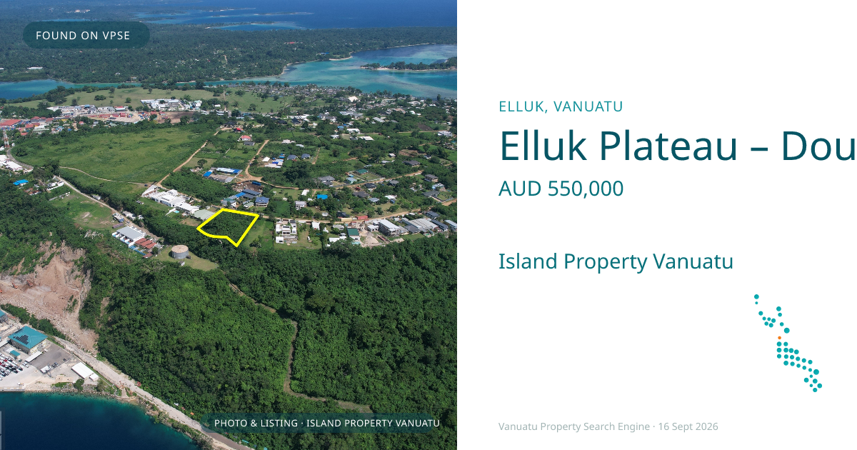 Elluk Plateau – Double Lot with a Million Dollar View