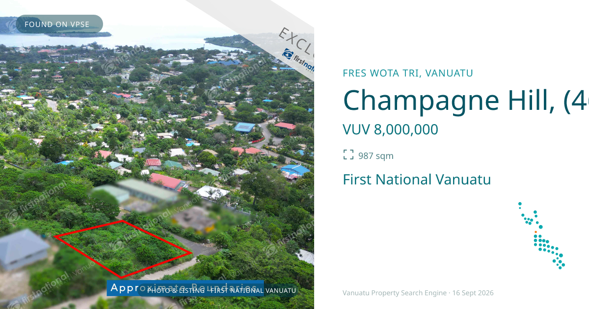 Champagne Hill, (4604) Port Vila Vanuatu ,