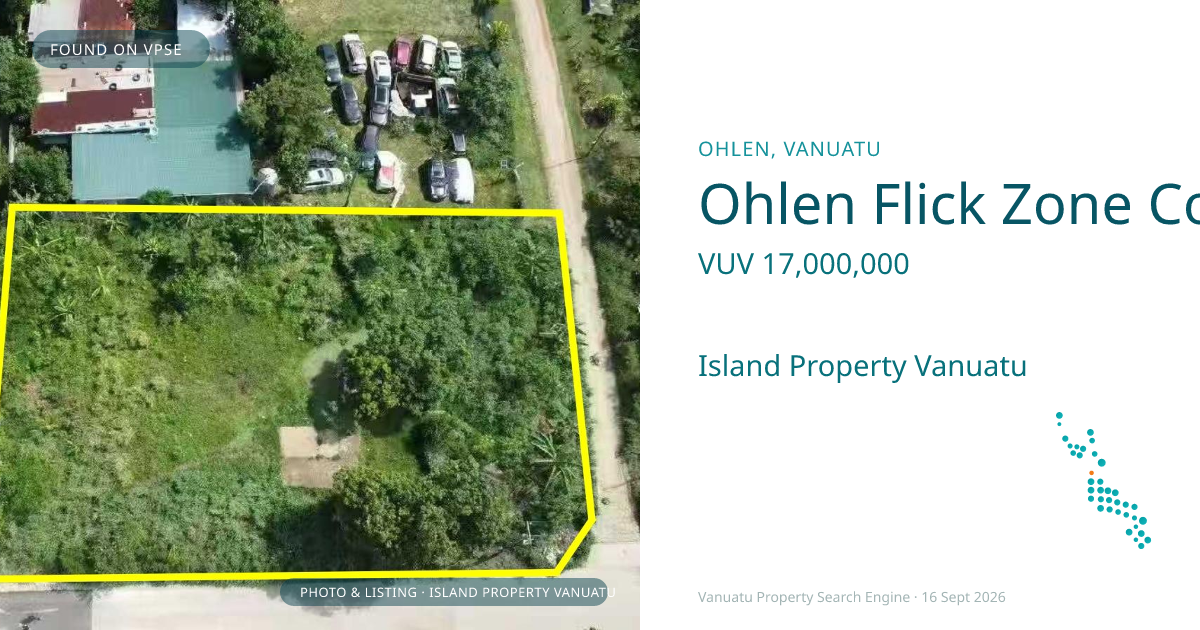 Ohlen Flick Zone Corner Block – Urban Land with Residential and Commercial Potential
