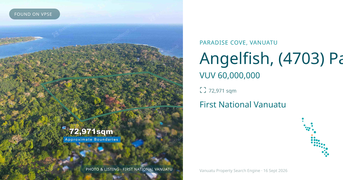 Angelfish, (4703) Pango Vanuatu ,