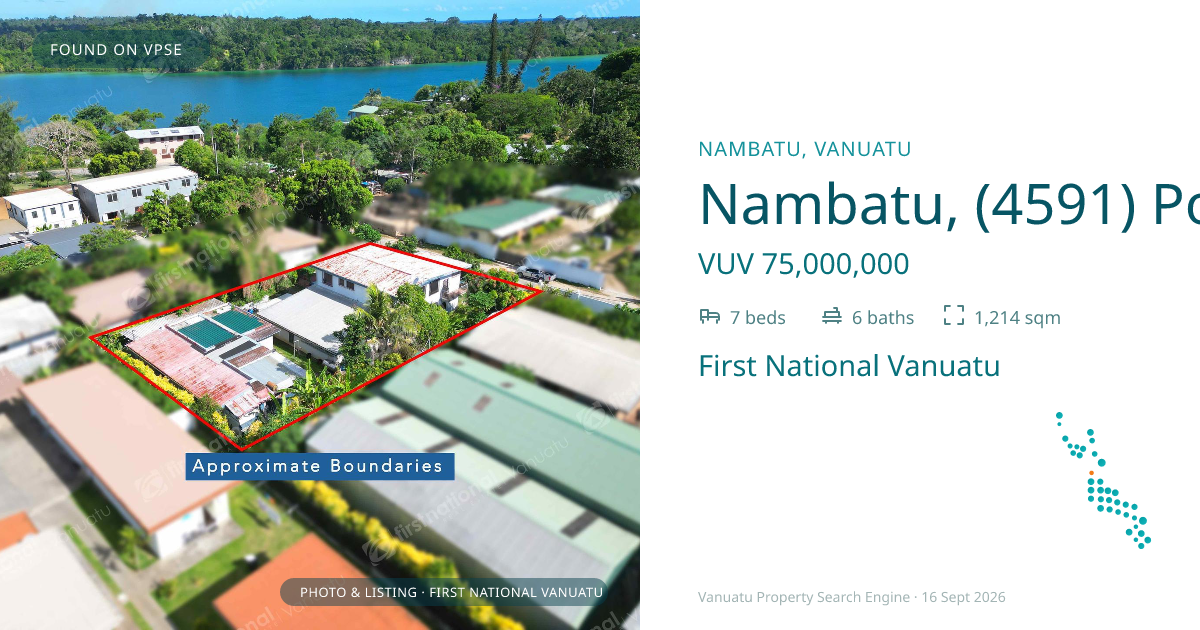 Nambatu, (4591) Port Vila Vanuatu ,