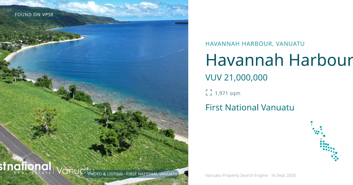 Havannah Harbour Ocean Front Subdivision, (1340), Port Vila, Vanuatu ,