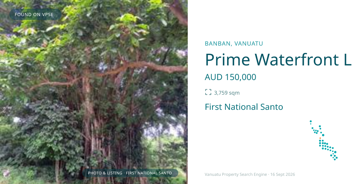 Prime Waterfront Location