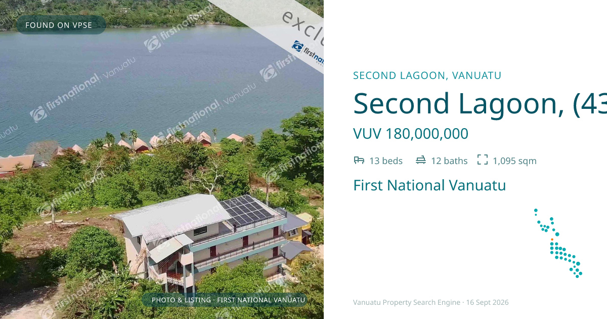 Second Lagoon, (4398) Port Vila Vanuatu ,