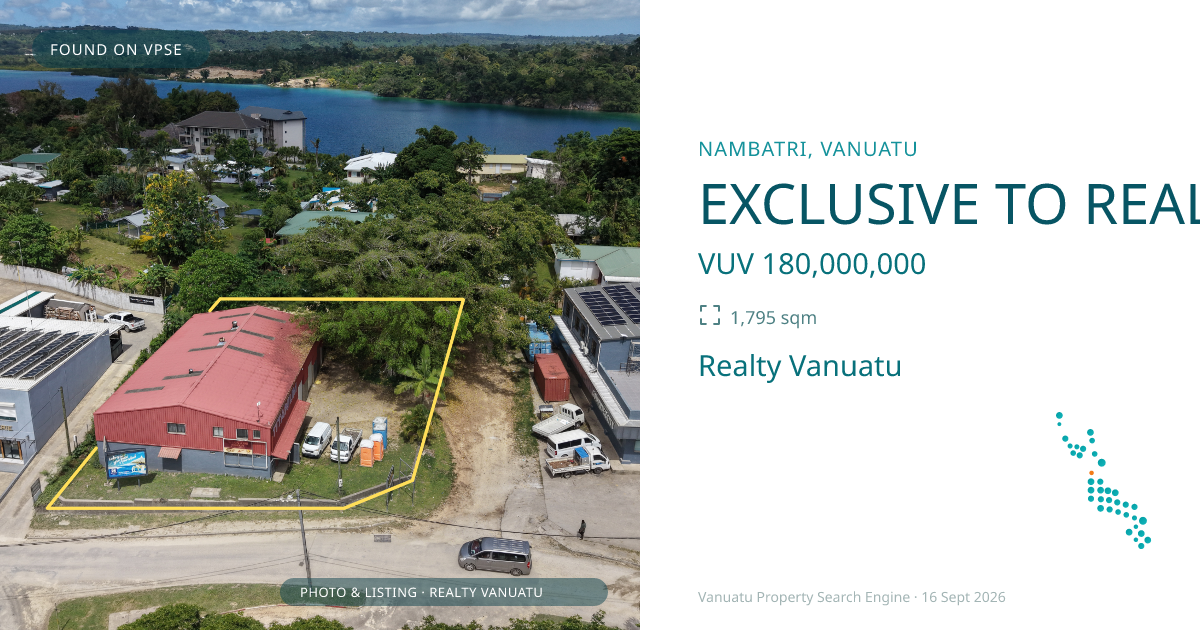 EXCLUSIVE TO REALTY.VU