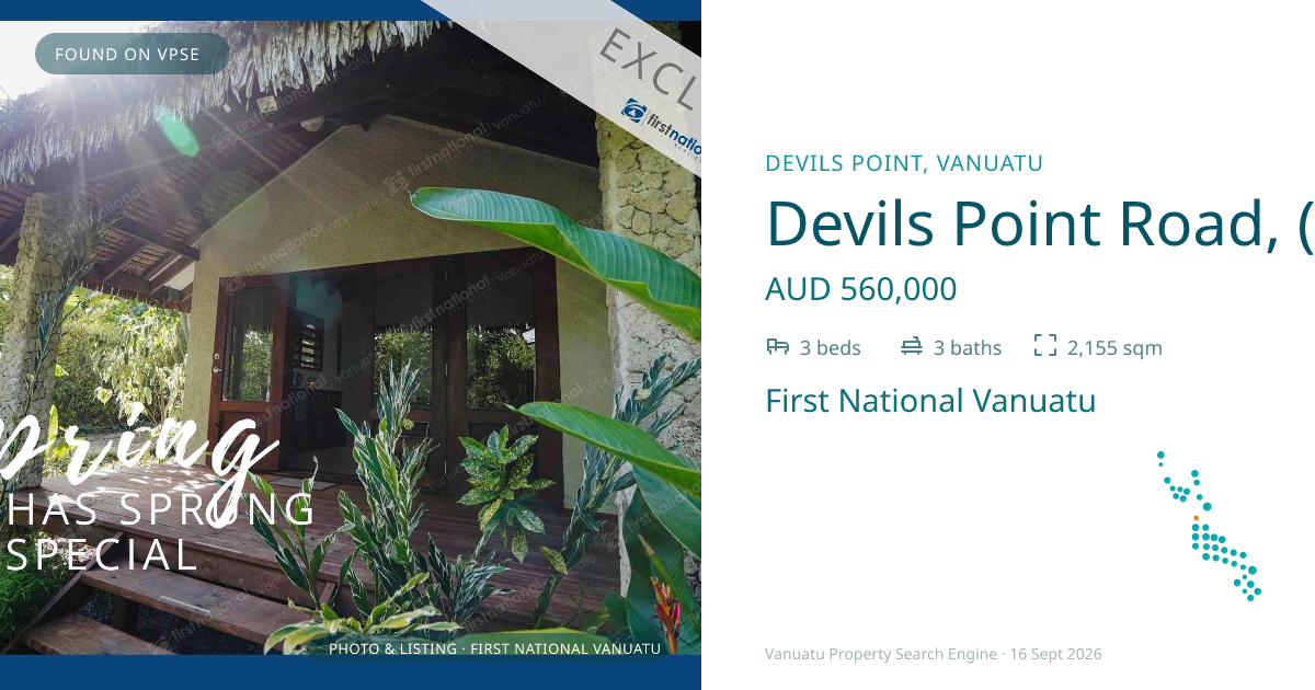 Devils Point Road, (4599) Port Vila Vanuatu ,