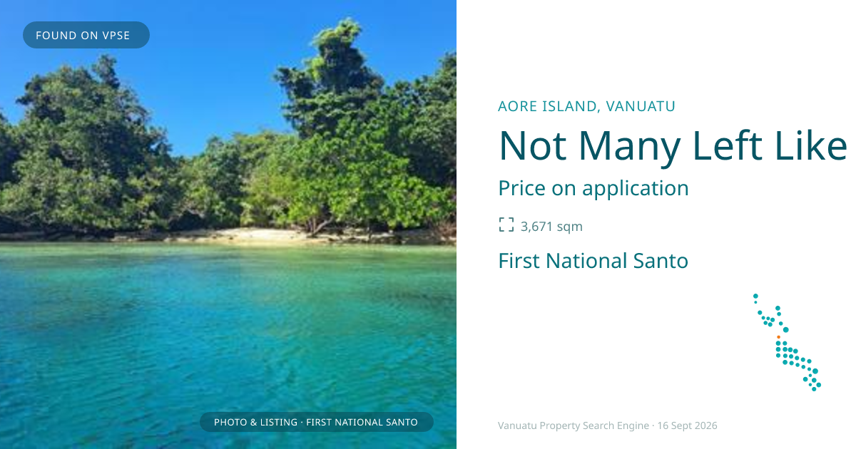 Not Many Left Like This on Aore Island