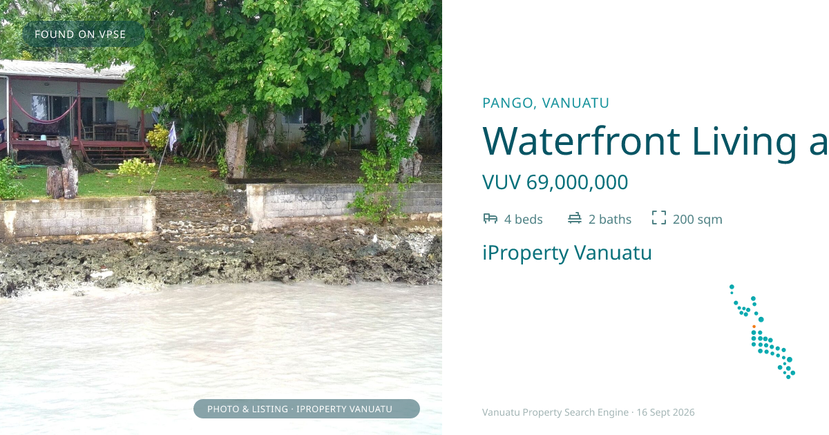 Waterfront Living at Vale Vale Beach, Pango – 3 of 3