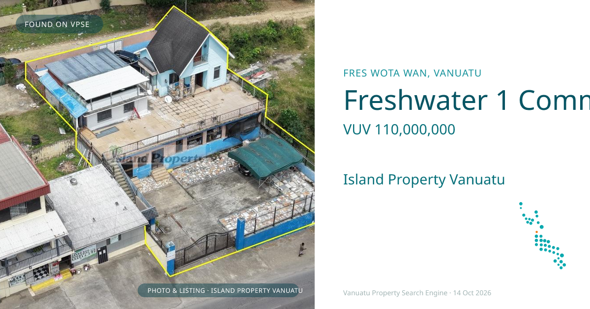 Freshwater 1 Commercial Investment with Kava Facilities & Rental Accommodation
