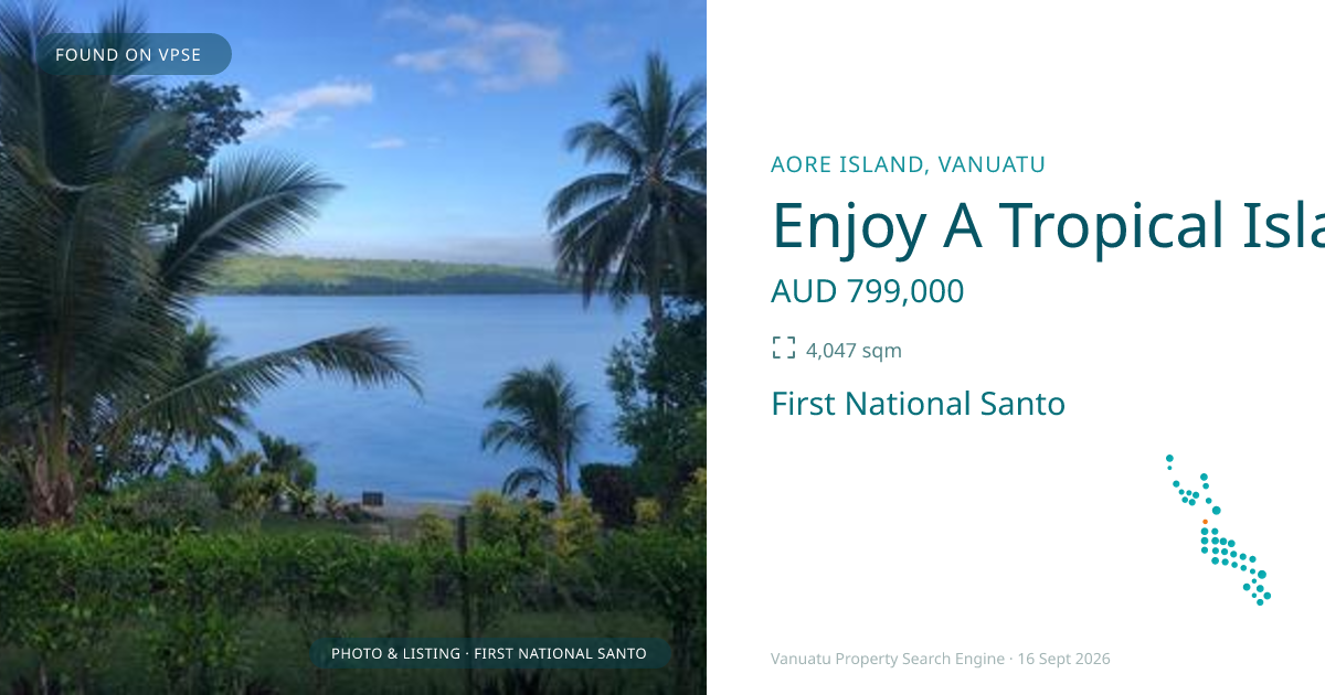 Enjoy A Tropical Island Lifestyle Today!