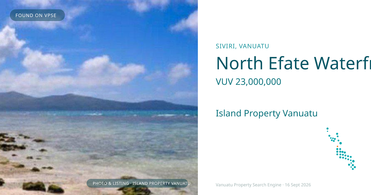 North Efate Waterfront Property