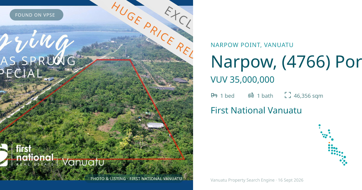 Narpow, (4766) Port Vila Vanuatu ,