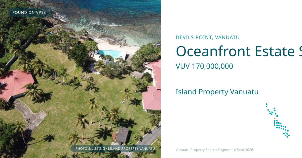 Oceanfront Estate Sprawling over three Beautiful Titles with Dramatic Sea Views