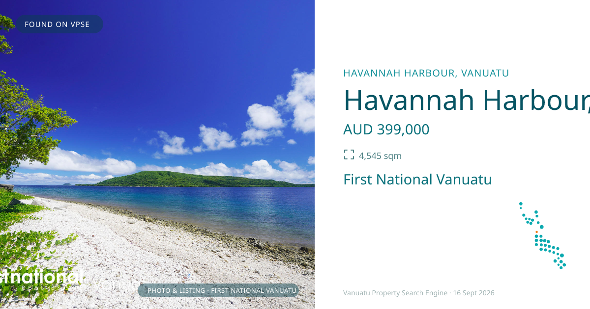 Havannah Harbour, (3053) Port Vila Vanuatu ,