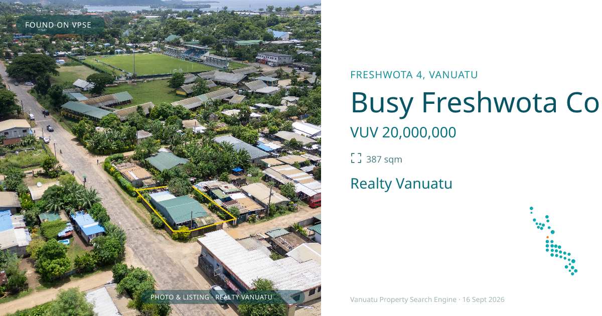 Busy Freshwota Corner Property