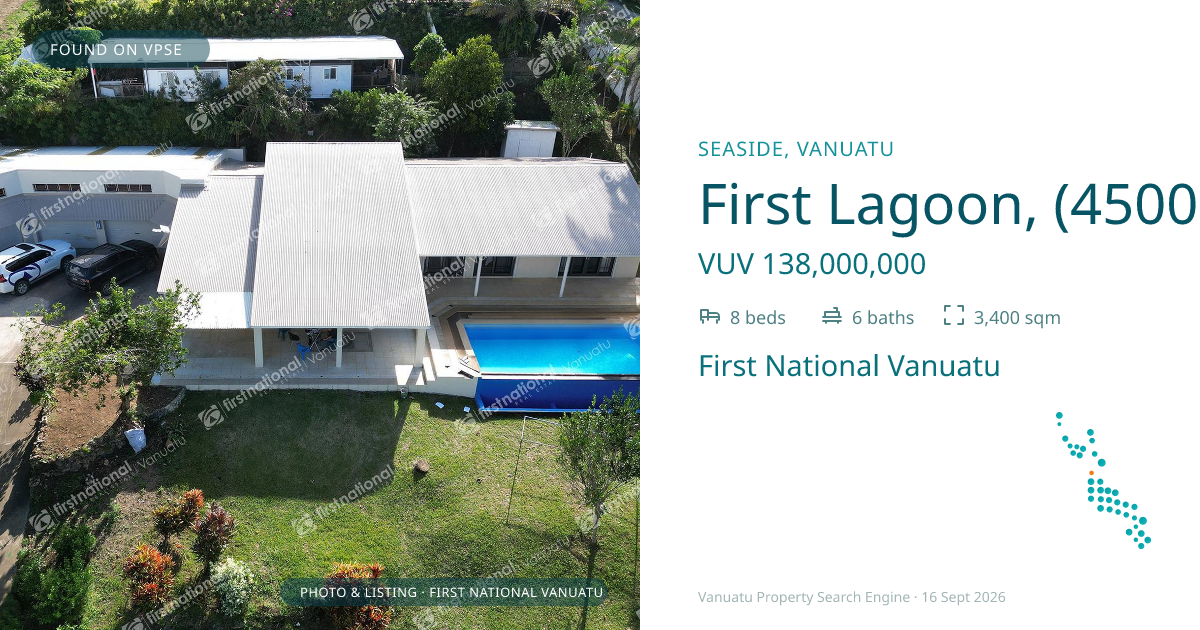 First Lagoon, (4500) Port Vila Vanuatu ,