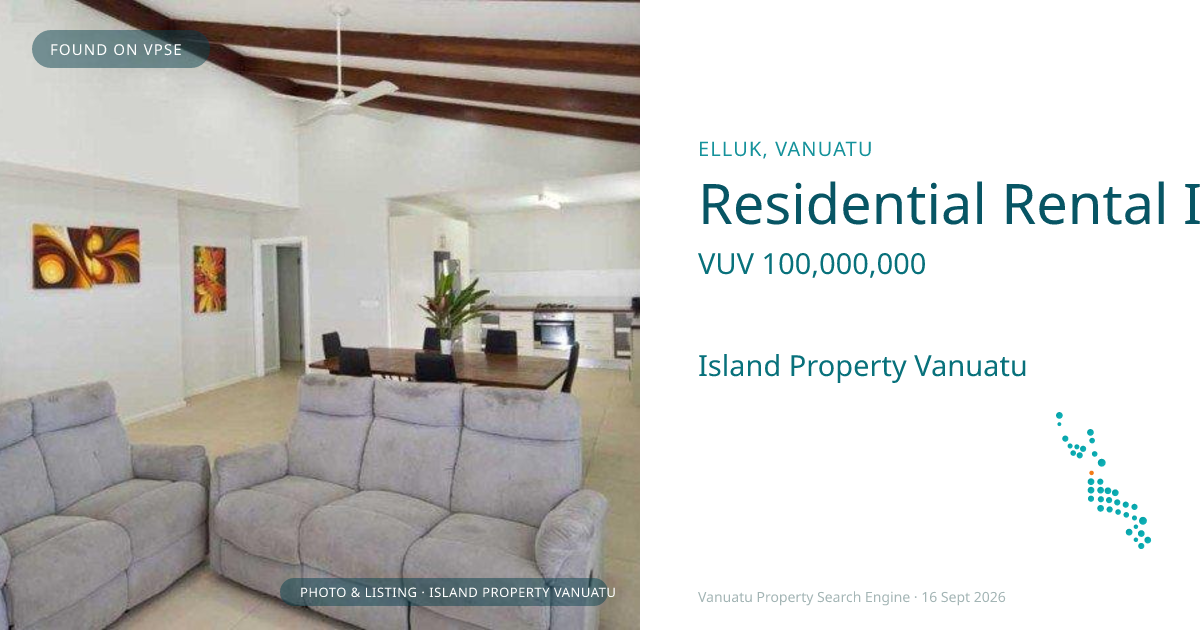 Residential Rental Investment Property Overlooking Lagoon and Ocean
