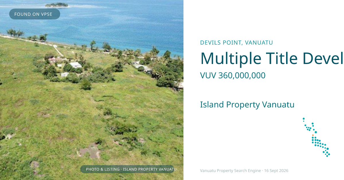 Multiple Title Development Site for Long Term Residential and Commercial Project