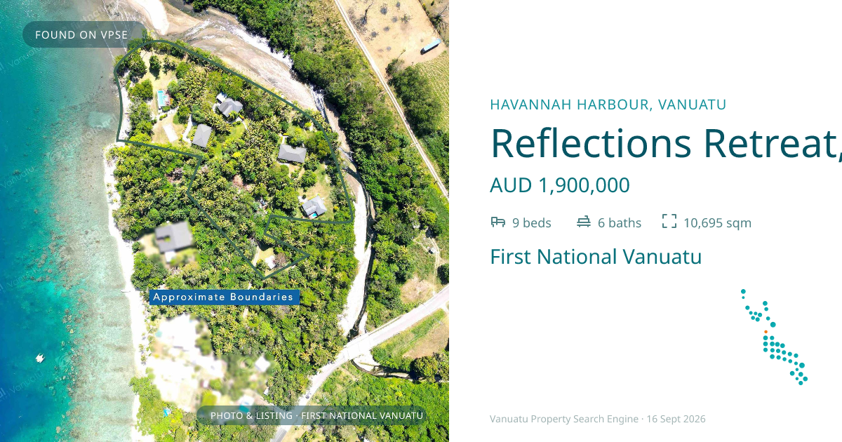 Reflections Retreat, (4477) Havannah, Vanuatu ,