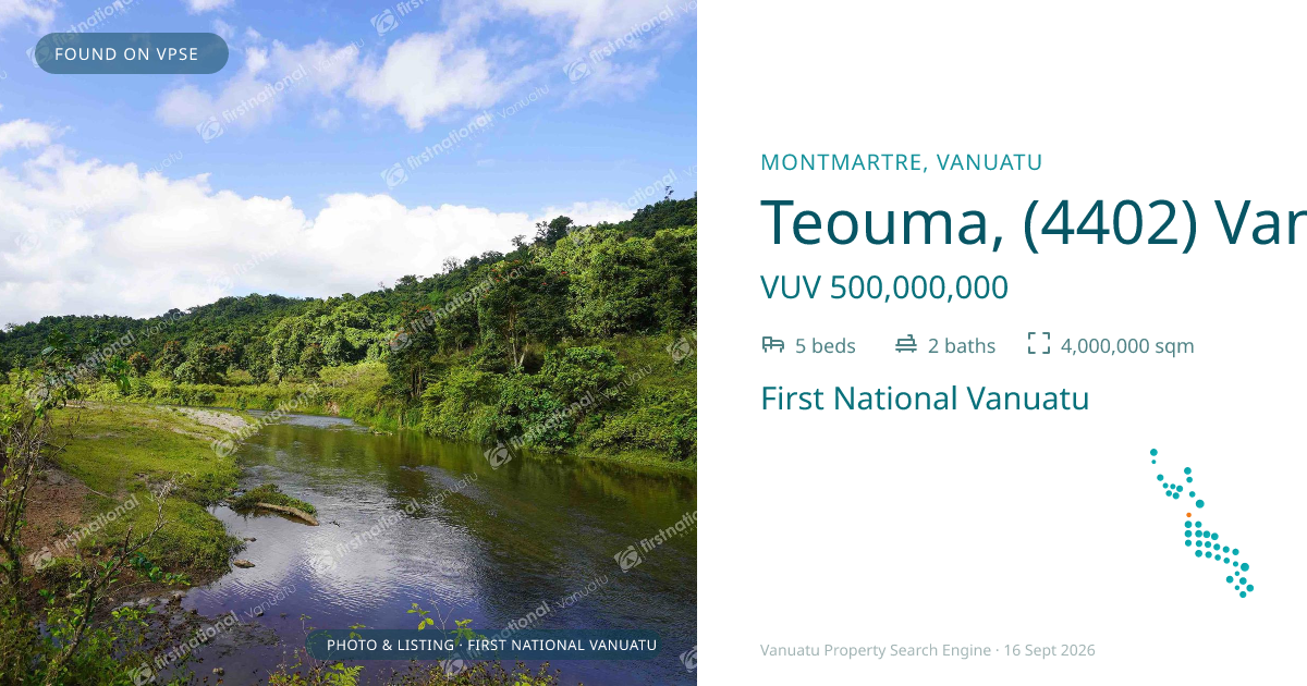Teouma, (4402) Vanuatu ,
