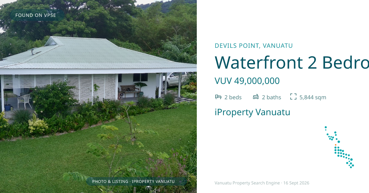 Waterfront 2 Bedroom Home + 1 Bedroom Guest House