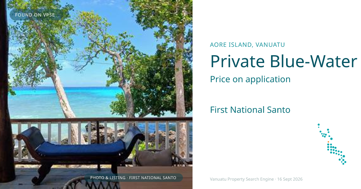 Private Blue-Water Retreat with Expansion Potential