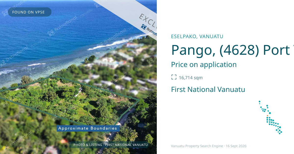 Pango, (4628) Port Vila Vanuatu ,