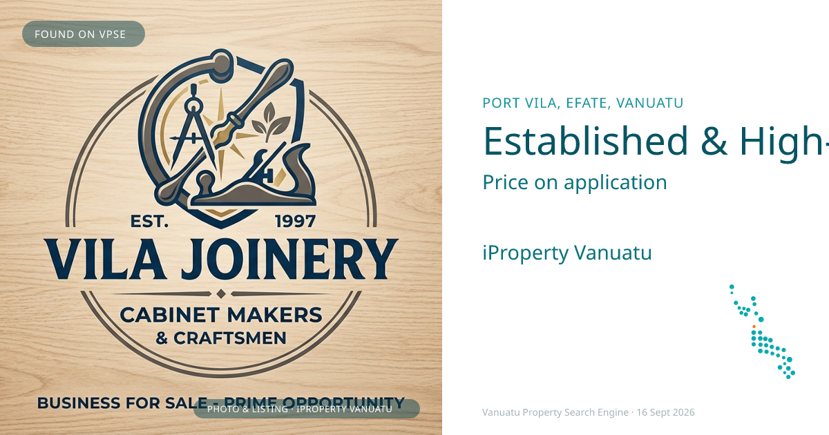 Established & High-Yield Joinery Business