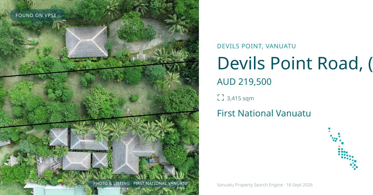 Devils Point Road, (4712) Port Vila Vanuatu ,