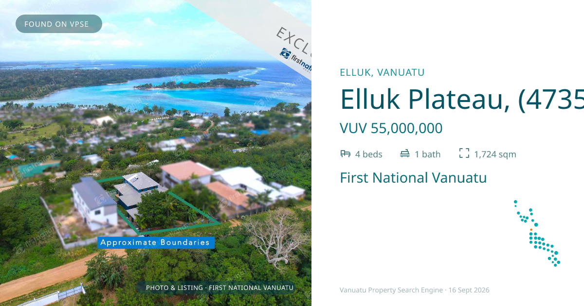 Elluk Plateau, (4735) Port Vila Vanuatu ,