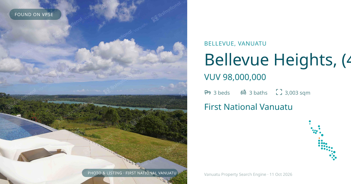 Bellevue Heights, (4571) Port Vila Vanuatu ,