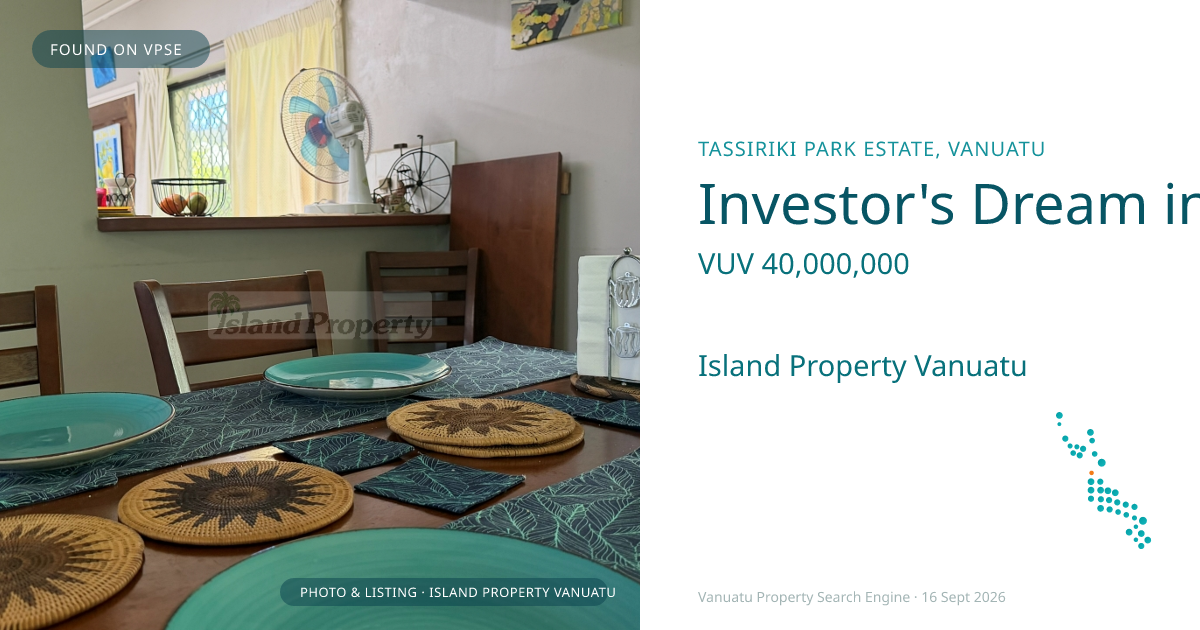 Investor's Dream in the Heart of Tassiriki – Solid 4-Bedroom Home in a Prime Location