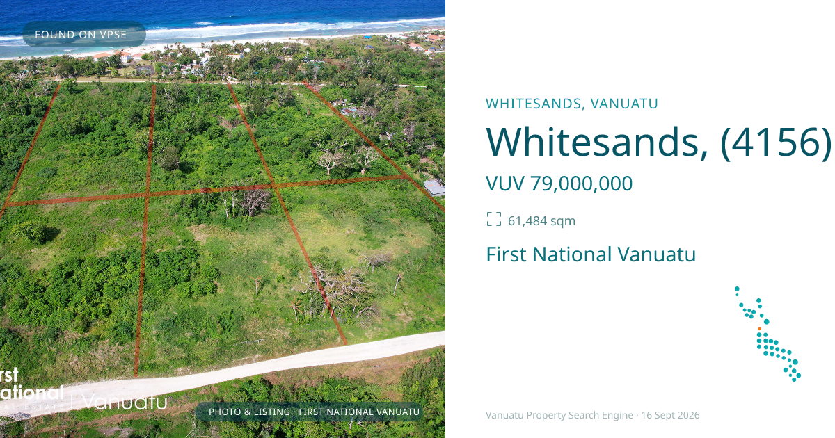 Whitesands, (4156) Port Vila Vanuatu ,