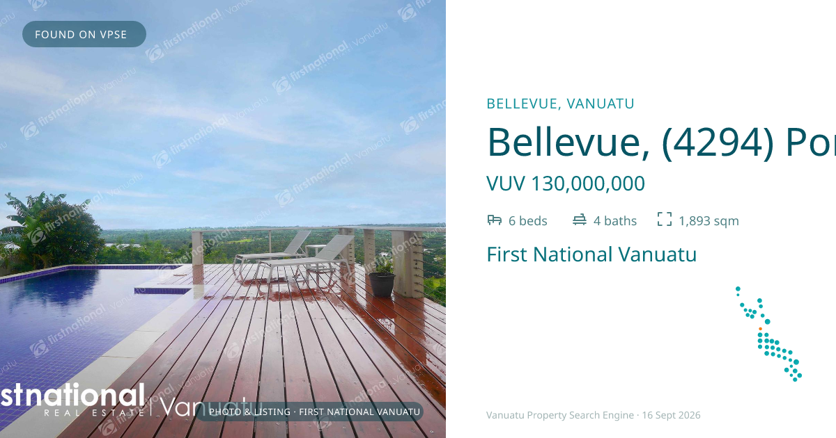 Bellevue, (4294) Port Vila Vanuatu ,