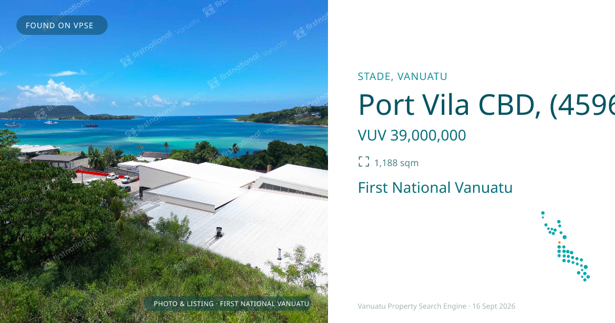 Port Vila CBD, (4596) Vanuatu ,