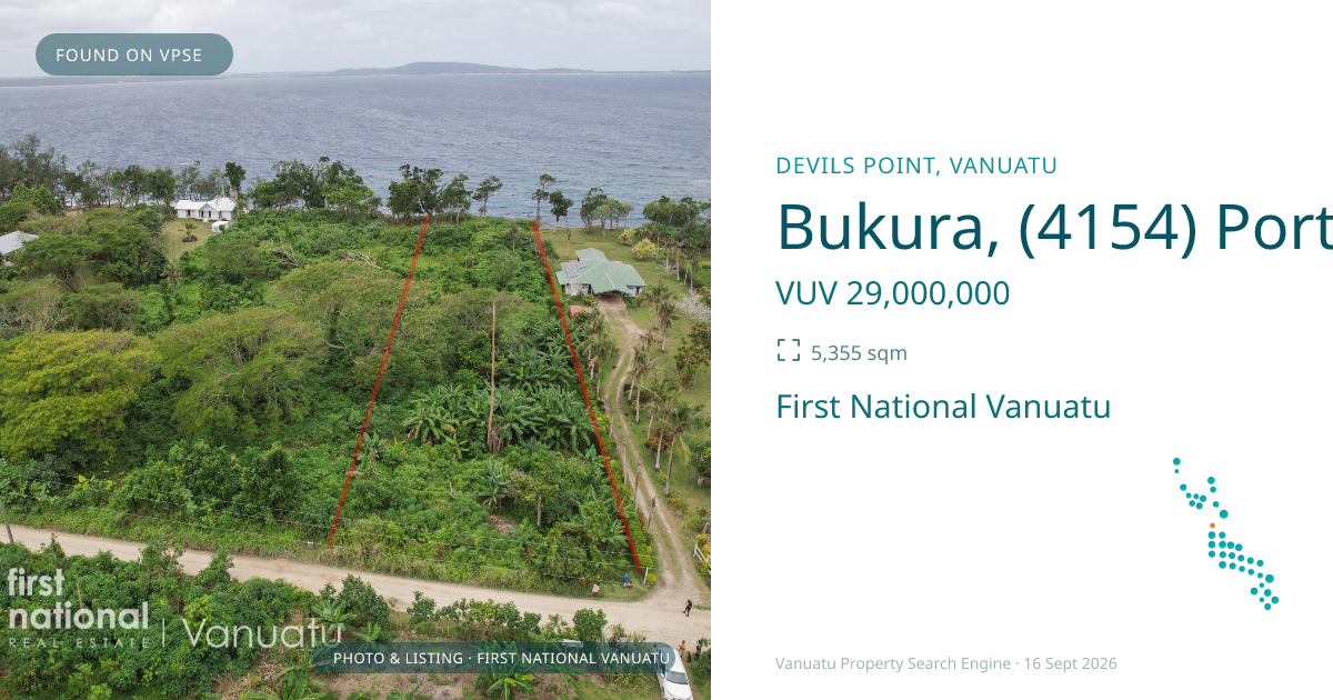 Bukura, (4154) Port Vila Vanuatu ,