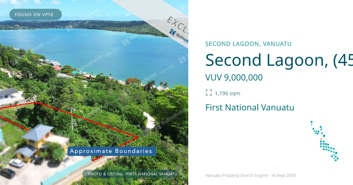 Second Lagoon, (4553) Port Vila Vanuatu ,