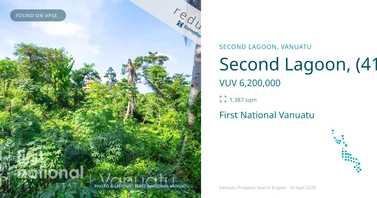 Second Lagoon, (4129) Port Vila Vanuatu ,