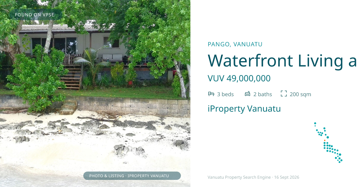 Waterfront Living at Vale Vale Beach, Pango – 2 of 3