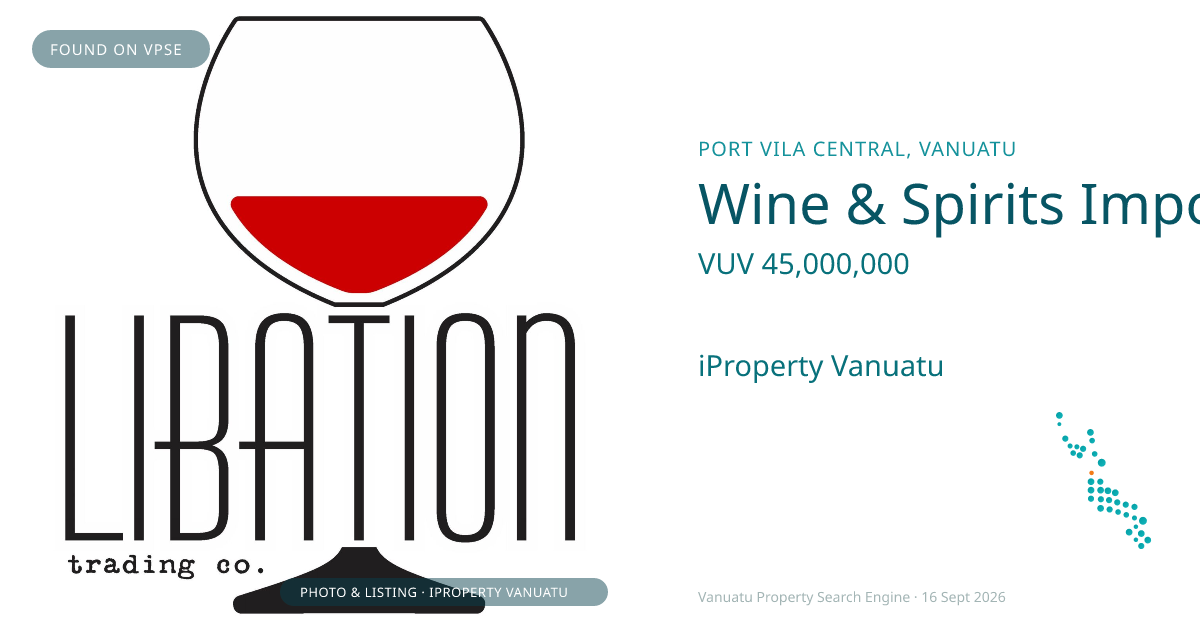 Wine & Spirits Import & Distribution Business