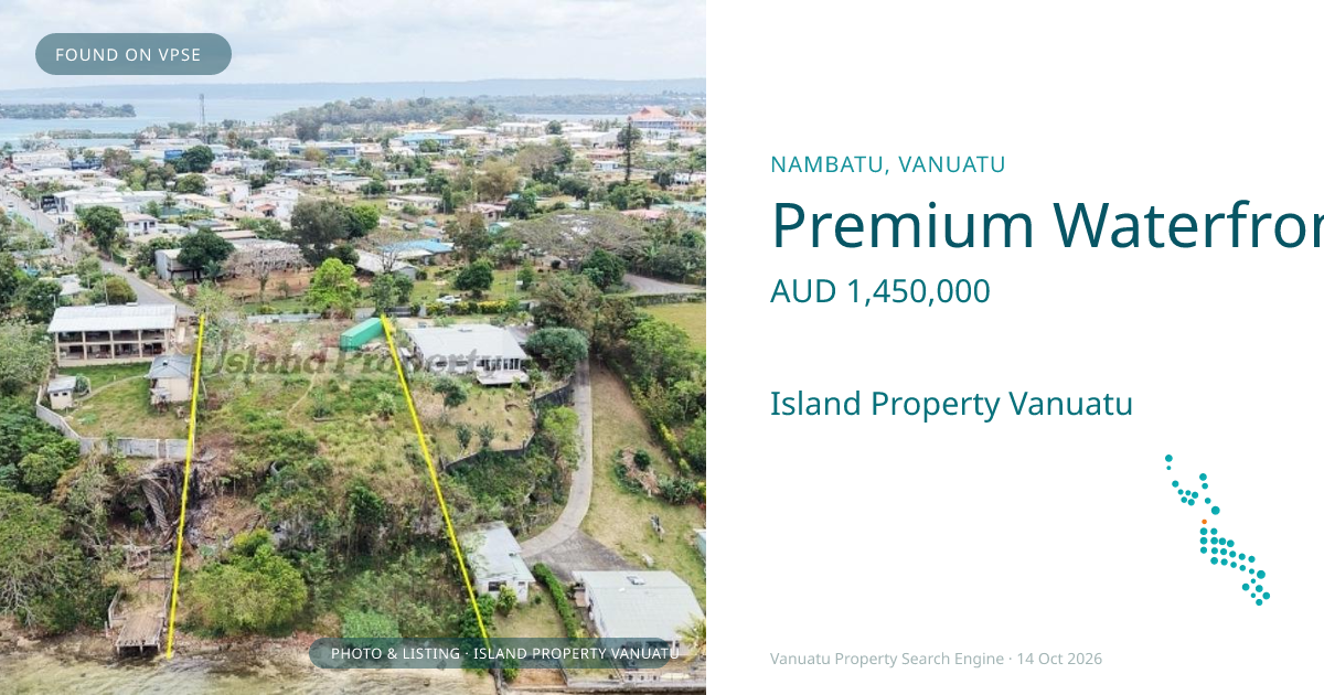 Premium Waterfront Development Land in First Lagoon
