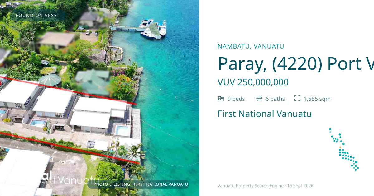 Paray, (4220) Port Vila, Vanuatu ,