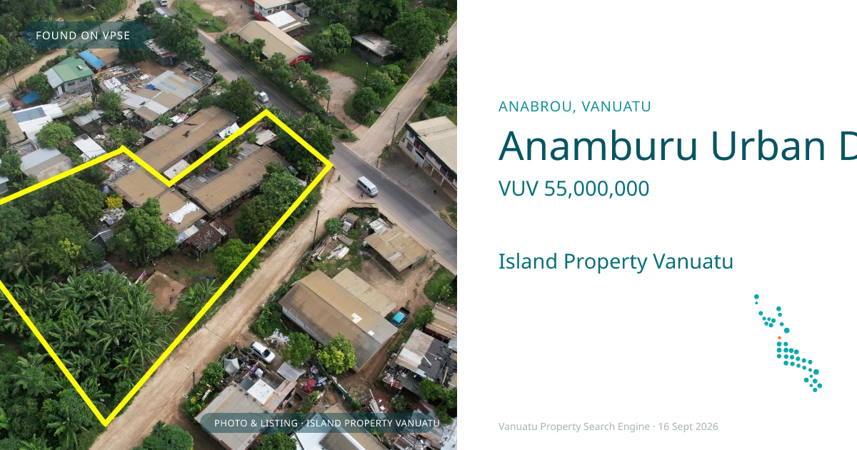 Anamburu Urban Double Block – Residential with Commercial Potential Opposite Anamburu Park